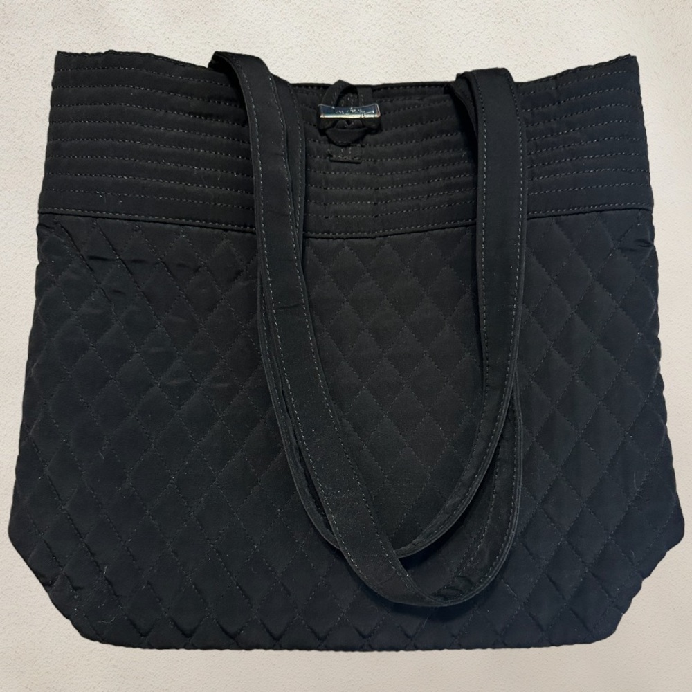 Vera Bradley Black Canvas Tote